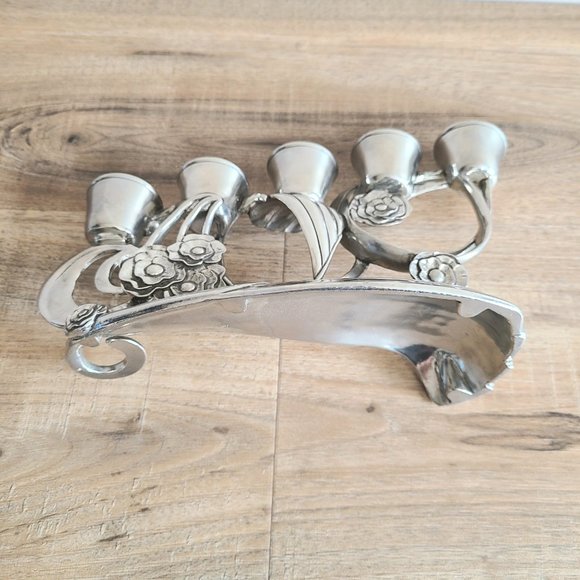 Vintage 1992 Seagull Canada Pewter Etain Zina  candleholder/candlesticks. - Picture 5 of 8